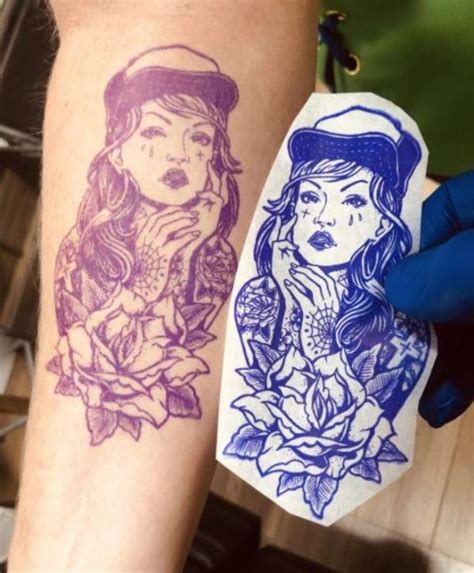 drawing tattoos on paper|printing on tattoo transfer paper.